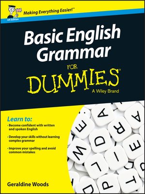 cover image of Basic English Grammar For Dummies, UK Edition